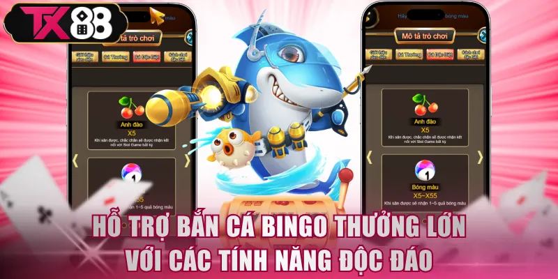 Bắn Cá Bingo TX88 - Kết Hợp Slot Game, Săn Lưới Vàng - FIVEX.LIVE