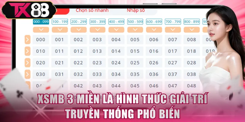 XSMB 3 Miền TX88 - Loại Hình Giải Trí Số Truyền Thống - FIVEX.LIVE